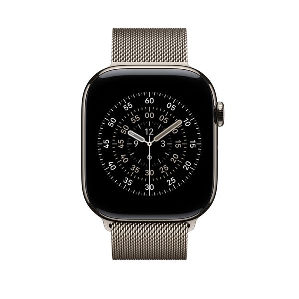 Ремешок Apple Watch 46mm Stainless Steel Natural Milanese Loop - M/L