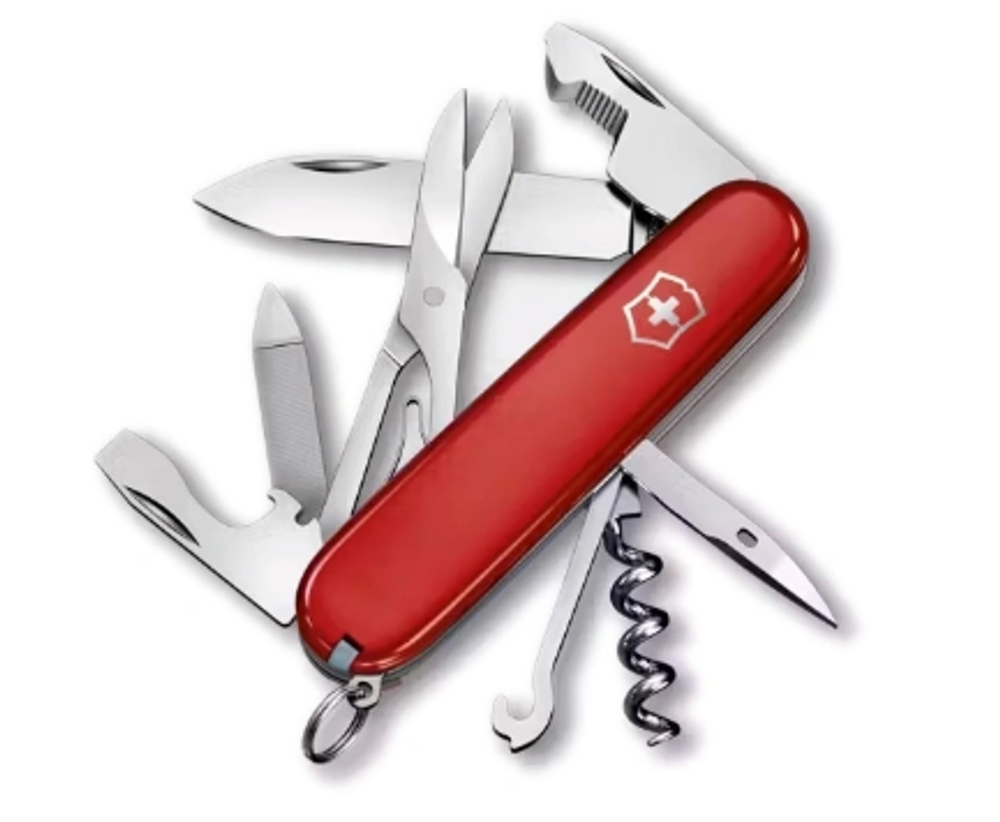 Нож перочинный Victorinox Companion, 91 мм, 16 функций, красный, картонная коробка