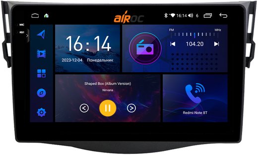 Магнитола для Toyota RAV4 30 2005-2012, Vanguard - AIROC 2K RI-1140 Android 12, QLed+2K, ТОП процессор, 8/128Гб, CarPlay, SIM-слот