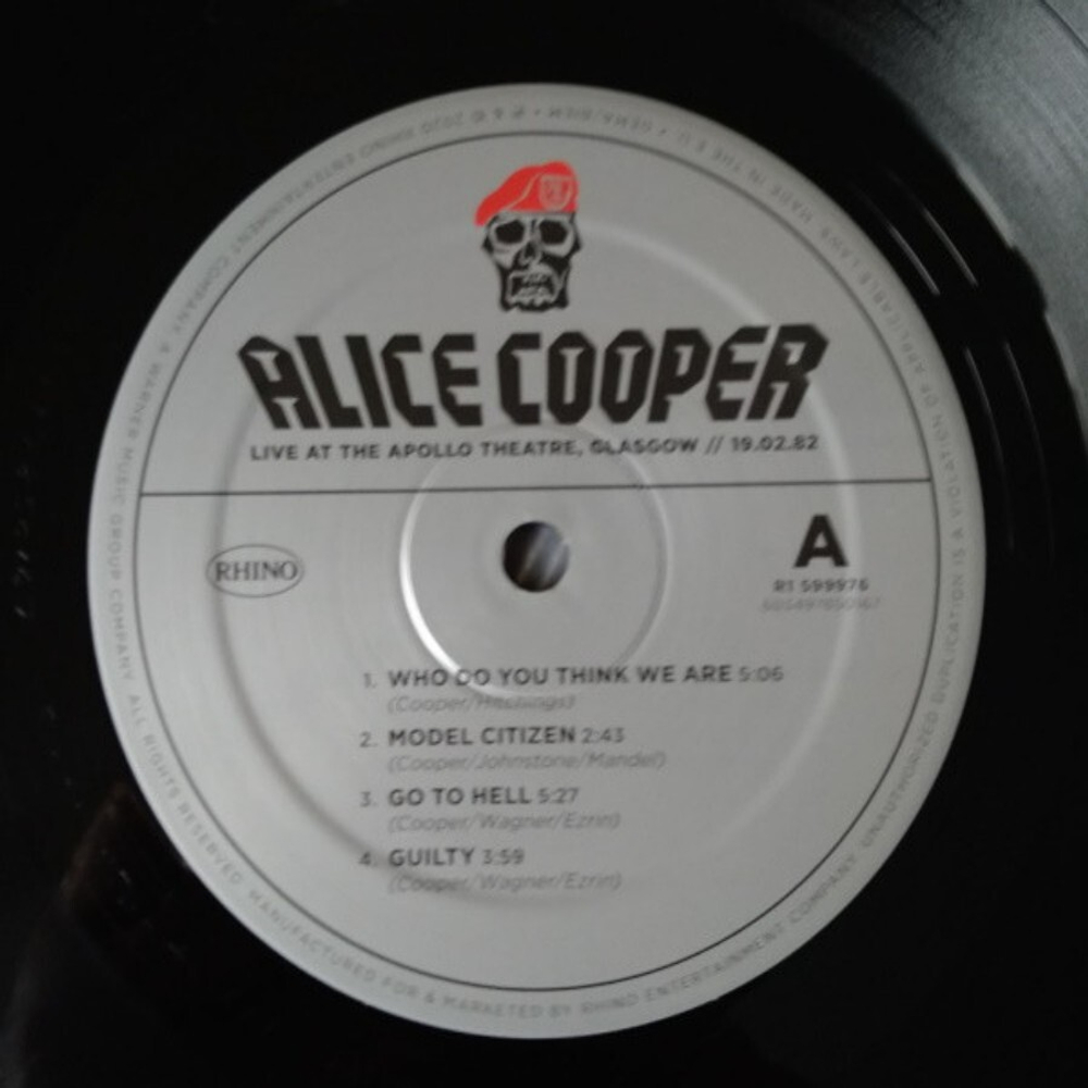 Alice Cooper / Live From The Apollo Theatre Glasgow 19.02.1982 (Limited Edition)(2LP)