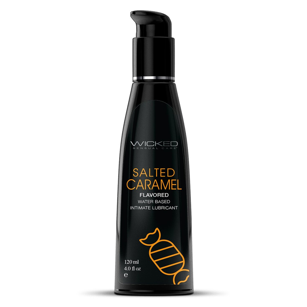 Лубрикант со вкусом соленой карамели WICKED AQUA Salted Caramel 120 мл