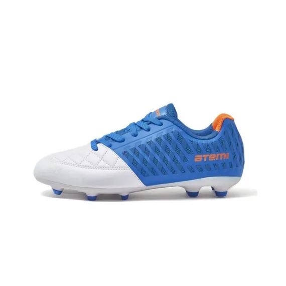 Бутсы футбольные Atemi SD700 MSR, синтетическая кожа, цвет бело-голубой, размер 44