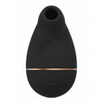 Черный вакуум-волновой клиторальный стимулятор Irresistible Kissable Black IRR002BLK