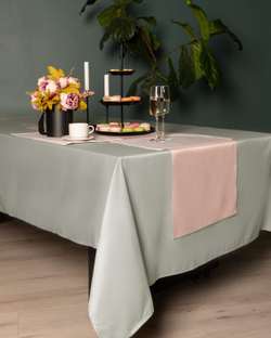 Скатерть 150х220 Sofi De MarkO Серенити светло-серая