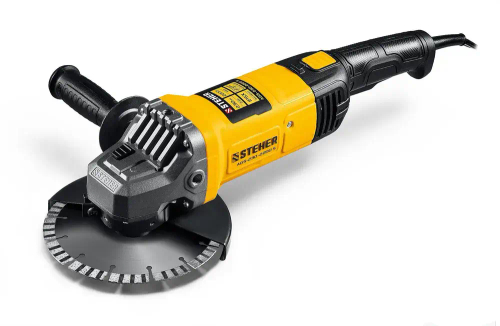 Болгарка электрическая (УШМ) d 230 мм, 2200 Вт, STEHER