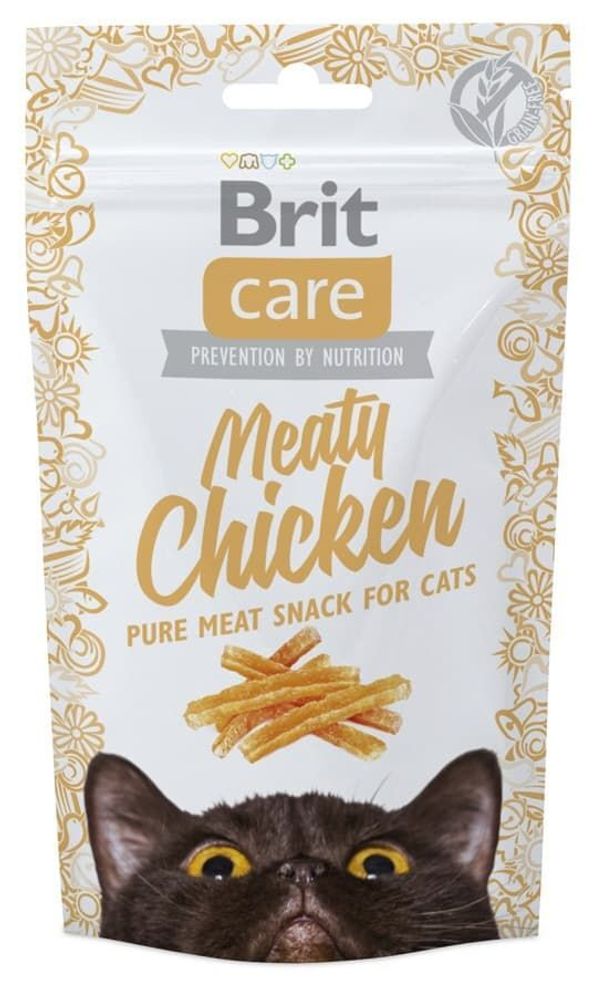Brit Care: лакомство для кошек Meaty Chicken Курица, 50 г