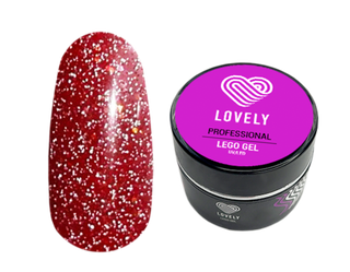 Гель для наращивания и укрепления Lovely, Lego Gel Lurex 02, 15 гр