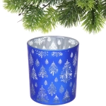 Подсвечник «Сказочная метель» 8,5*10 см, Синий