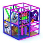 Детский игровой лабиринт «Малыш с крышей» 5,6м² (2,35*2,35*2,5м)