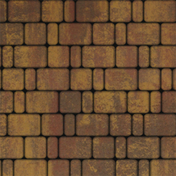 Тротуарная плитка КЛАССИКО - Листопад гладкий Осень, комплект из 3 видов плит