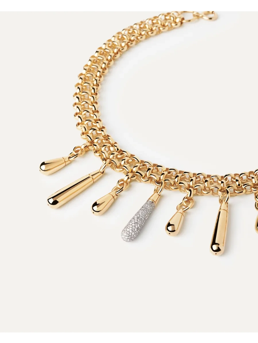 Колье Jelly Choker серебро 925 пробы покрытое золотом