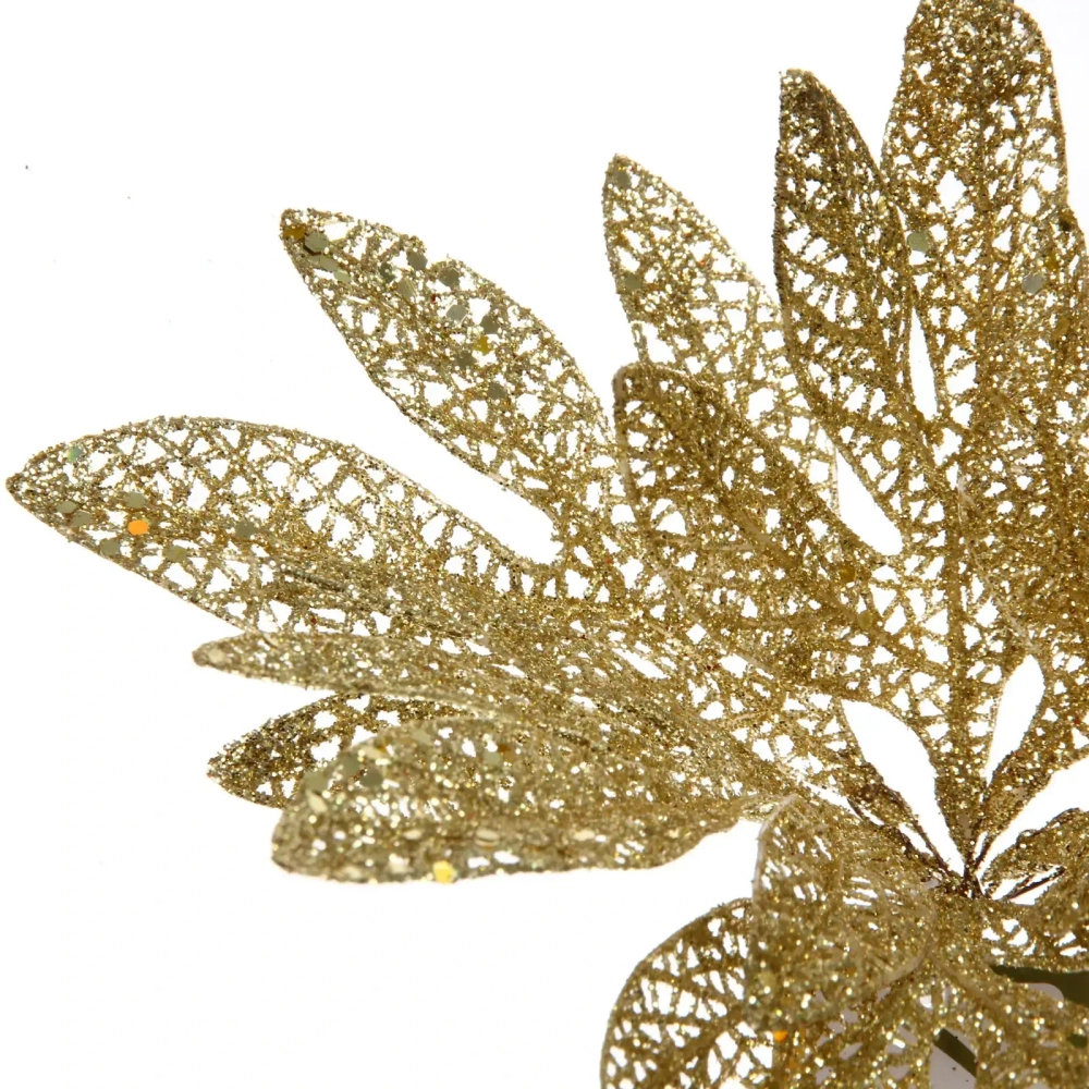 Ветка декоративная «Сказочный листопад» 25 см, Золото