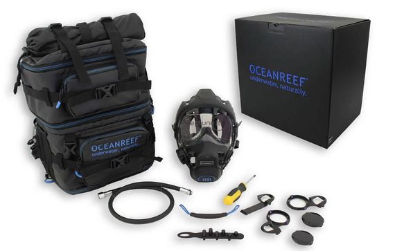 Полнолицевая маска Oceanreef Neptune III со 2-ой ступенью белый