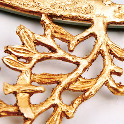 Зеркало Cloyd NIMBA Mirror / Ø90 см - латунь (арт.50058)