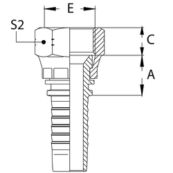 Фитинг DN 10 JIC (Г) 9/16