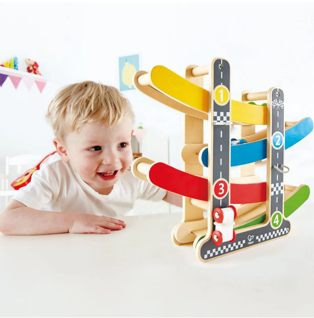 Детская деревянная игрушка Автотрек Быстрый переворот