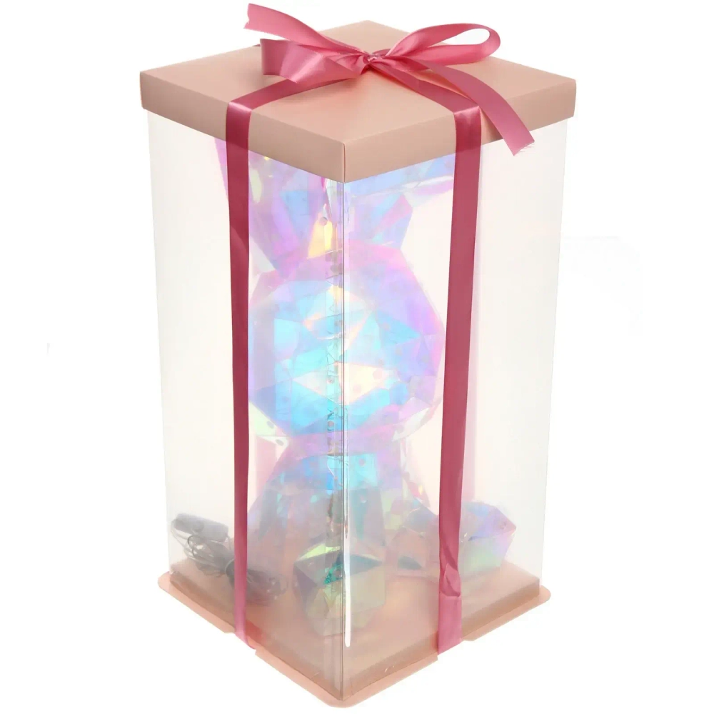 Сувенир светодиодный «Зайчишка» 21*21*40 см, 200 ламп LED, USB, Белый