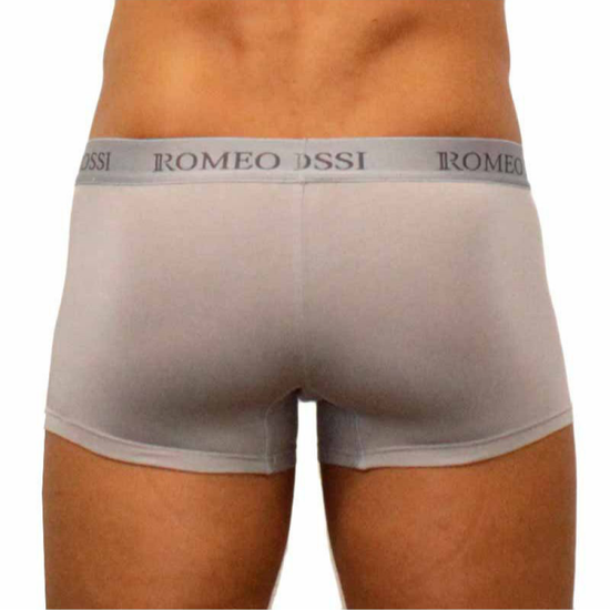 Мужские трусы боксеры c резинкой Romeo Rossi светло-серые RR6005-03