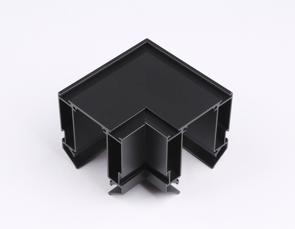 Коннектор угловой для корпуса в натяжной потолок Magnetic 220V 100*100*61 GL1043 BK черный (соединители в комплекте)