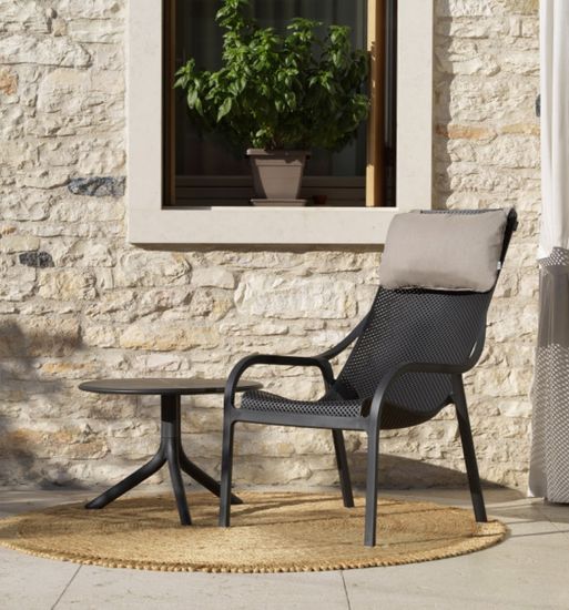 Лаунж-кресло пластиковое с подушкой Net Lounge