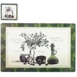 Салфетка на стол 43*28см в наборе 6+6шт «Масло оливы»