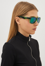 Спортивные очки 720armour Fabio / Glossy Black / Neon Green / Green Ti Lens