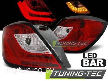 Задние фонари red white led для Opel Astra H 3D GTC