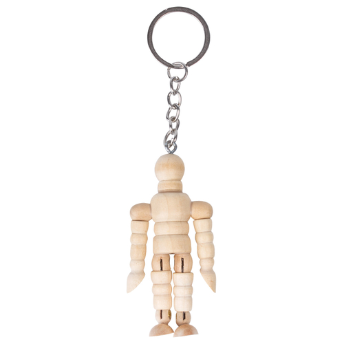 Брелок для ключей "Манекен человека" BRAUBERG ART CLASSIC, дерево, высота 7 см., 191295