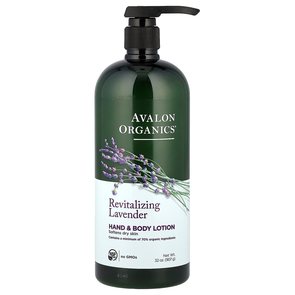 Avalon Organics, Лосьон для рук и тела, восстанавливающая лаванда, 907 г (32 унции)