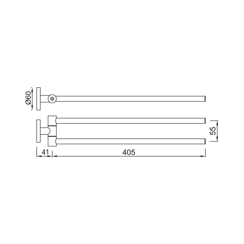 Вешалка для полотенец Jaquar ACN-CHR-1115N
