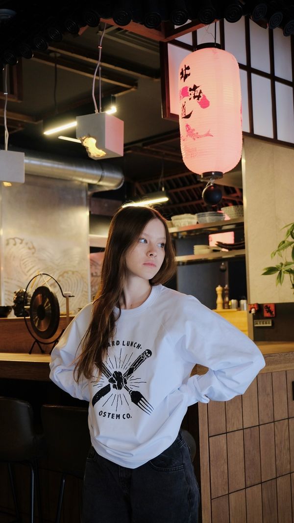 Лонгслив Fork and Knife белый - фото 7