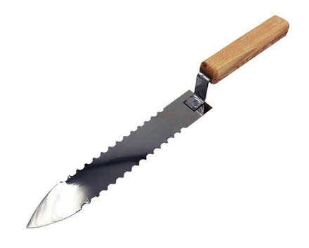 Нож пасечный (нерж.ст. L=200мм.) зубчатый