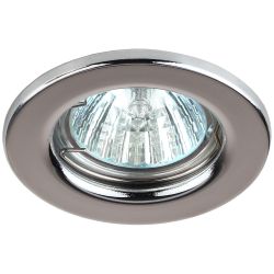 Светильник встраиваемый штампованный ЭРА ST1 CH под лампу MR16 GU5.3 хром