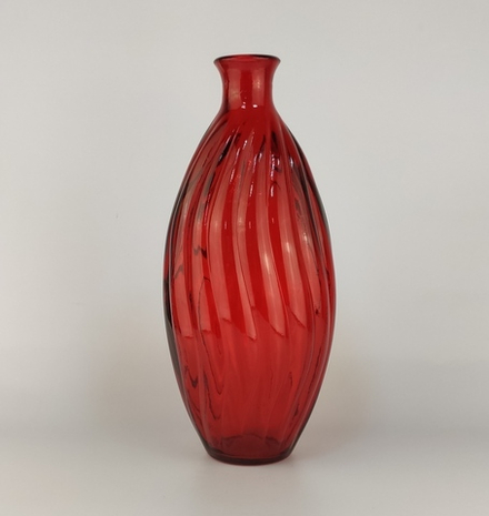 Емкость для интерьера, d=14 см, h=31 см, текло, цвет красный 6058C021