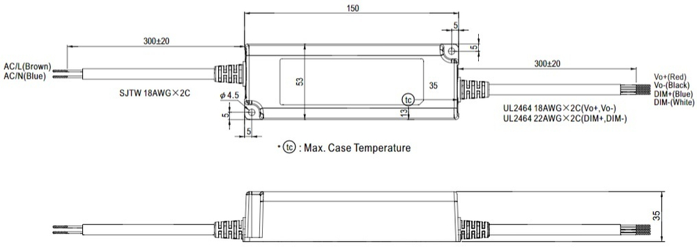Драйвер светодиодный  Mean Well PWM-40-12