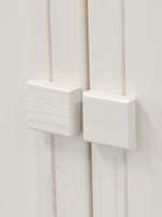 Dipriz Шкаф для одежды Карлос из сосны, 3 двери, 154х50х173, со штангой и полками, белый воск