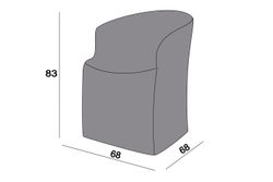 Защитный чехол на стул Диего, цвет серый