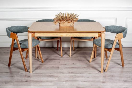 Стол VASTO 1300 RV раздвижной прямоугольный со столешницей из шпона (бук натуральный)