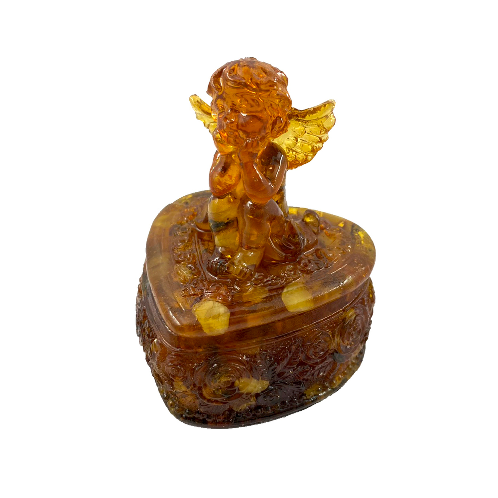 Шкатулка "Сердце" с ангелом