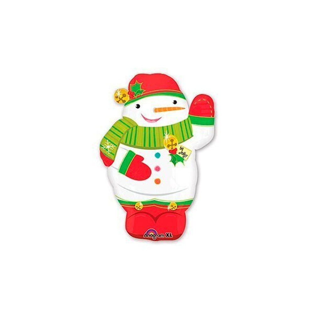 Шар-фигура Снеговик забавный