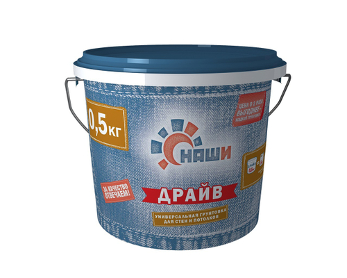 ГРУНТОВКА НАШИ ДРАЙВ ПОЛИМЕРНАЯ 0,5КГ