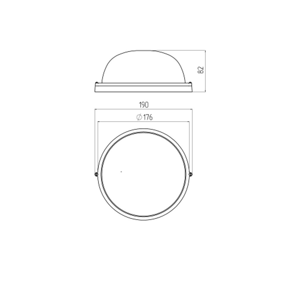 Светильник ЭРА НБП 03-60-001 Акватермо алюминий/стекло IP54 E27 max 60Вт D176 круглый белый термостойкий