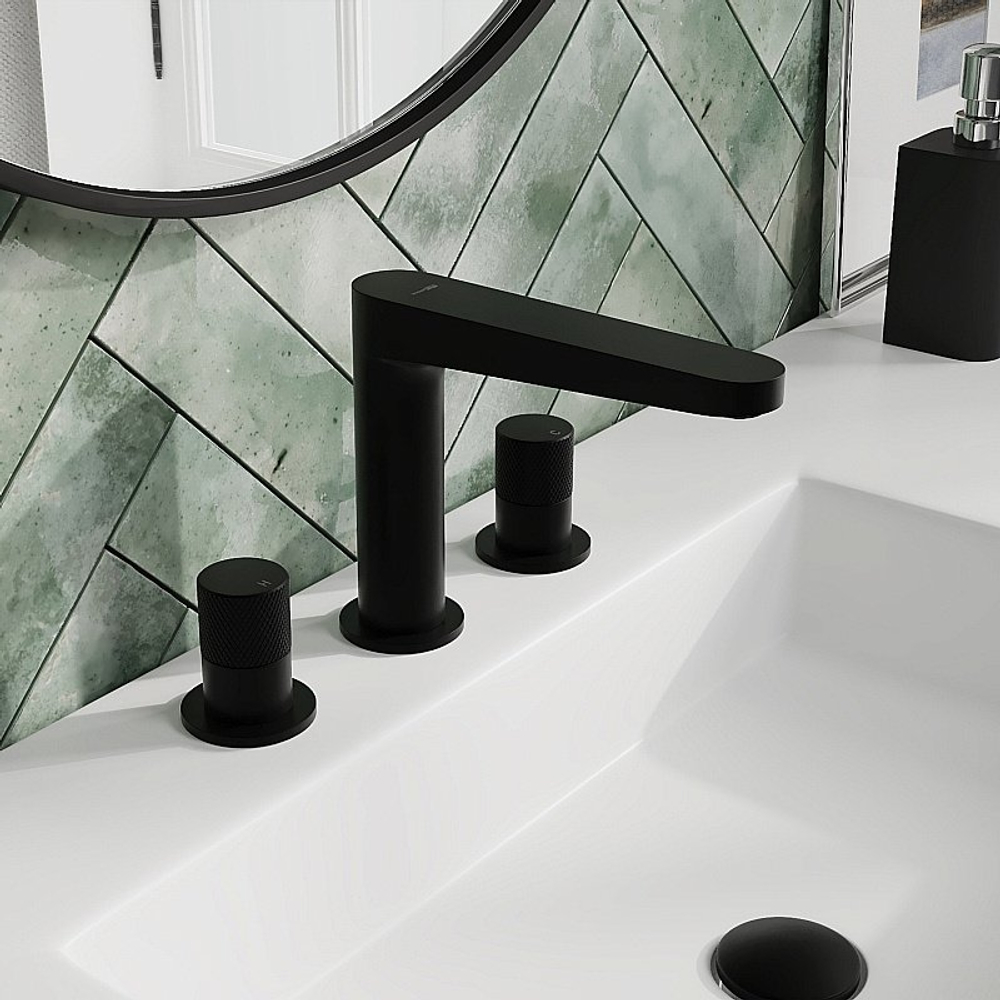 Смеситель для раковины WasserKRAFT Fulda 5235 черный матовый