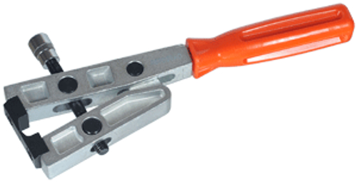 Приспособление для установки ленточных хомутов с винтом под динамометрический ключ