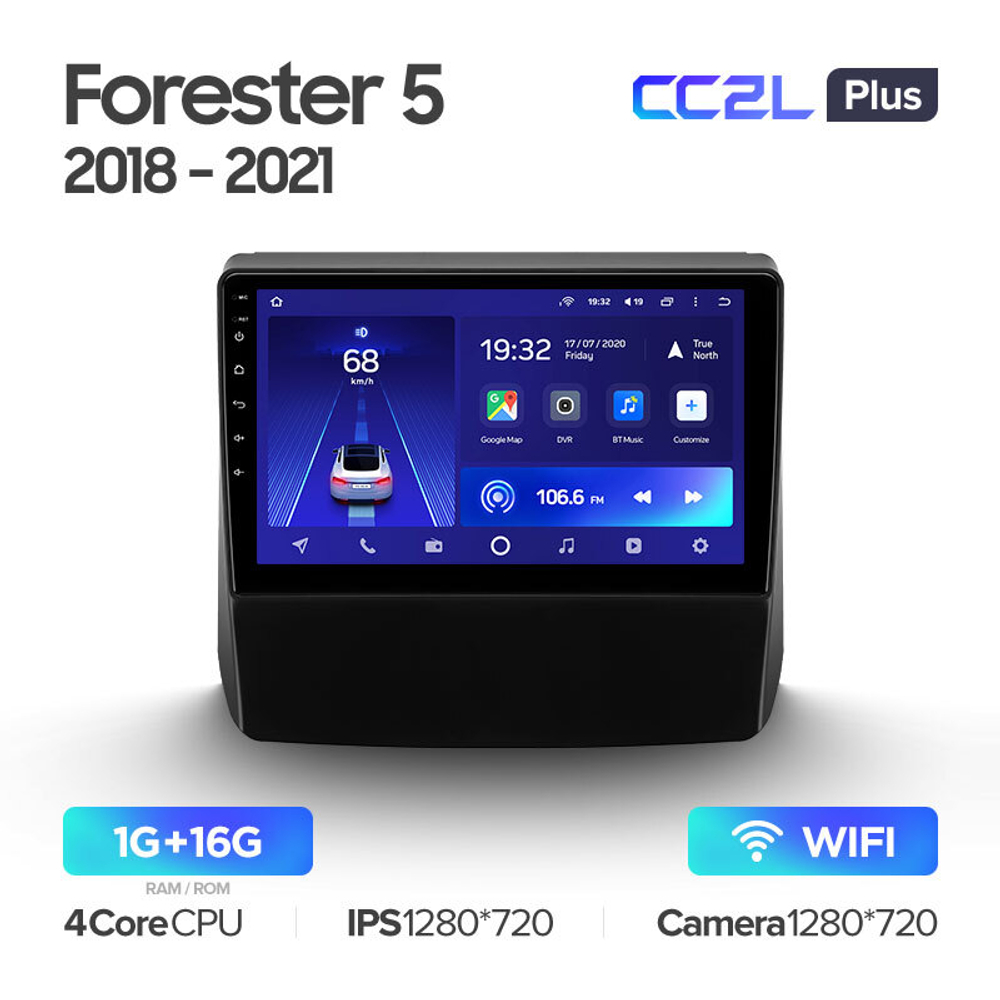 Teyes CC2L Plus 9" для Subaru Forester 5 2018-2021