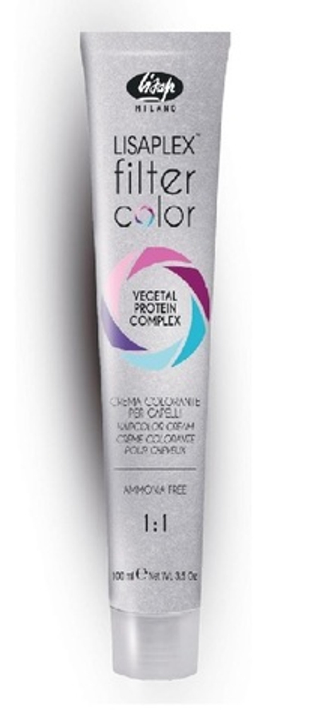 Кремово-гелевый безаммиачный краситель-фильтр с эффектом "металлик" - Lisap Lisaplex Filter Color 100 мл