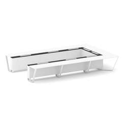 Steel Meet Стол переговорный П-образный KMK-PR.B.SP-15P Белый Бриллиант/Графит Глянец/Металл Белый 4