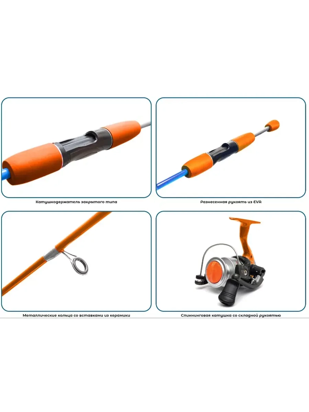 Набор для рыбалки детский: удилище с катушкой River Band Spin Combo 1