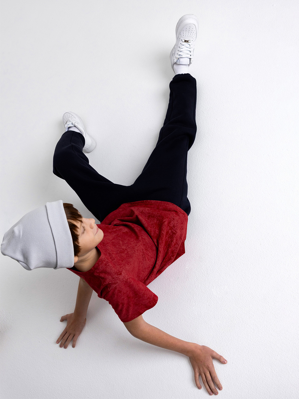 Футболка базовая с эффектом варки Mjölk Red Vintage