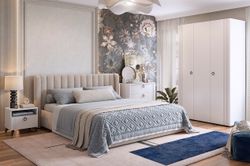 Шкаф трехдверный "Ева"  105.01 (Белое дерево/Белый матовый) 1200*500*2100